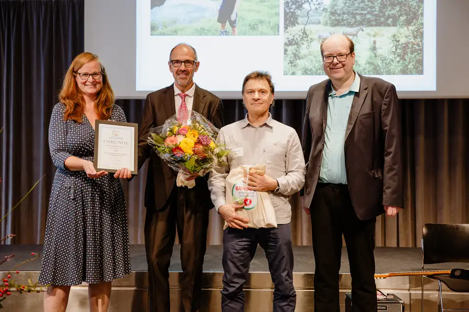 Verleihung eines Ehrenamtspreises der Niedersächsischen Bingo-Umweltstiftung an den NABU Uelzen e.V.
